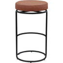  Color_Cognac -- Madison Cognac Vegan Leather Upholstered Bar Stool IMAGE 5
