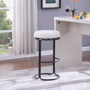  Color_Cream -- Madison Cream Vegan Leather Upholstered Bar Stool IMAGE 2