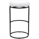  Color_Cream -- Madison Cream Vegan Leather Upholstered Bar Stool IMAGE 5