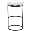 Meridian Madison Cream Vegan Leather Bar Stool IMAGE 5