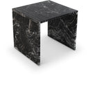  Meridian Vernazza Black Marble End / Side Table IMAGE 1