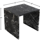  Meridian Vernazza Black Marble End / Side Table IMAGE 8