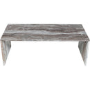  Meridian Vernazza Brown Marble Coffee Table IMAGE 5