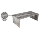  Meridian Vernazza Brown Marble Coffee Table IMAGE 9