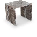 Meridian Vernazza Brown Marble End / Side Table IMAGE 1