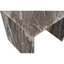  Meridian Vernazza Brown Marble End / Side Table IMAGE 6