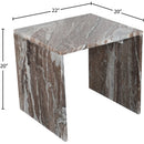  Meridian Vernazza Brown Marble End / Side Table IMAGE 8