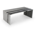  Meridian Vernazza Panda Marble Coffee Table IMAGE 1