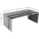  Meridian Vernazza Panda Marble Coffee Table IMAGE 8