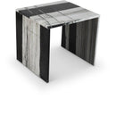  Meridian Vernazza Panda Marble End / Side Table IMAGE 1