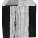  Meridian Vernazza Panda Marble End / Side Table IMAGE 4