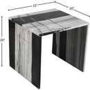  Meridian Vernazza Panda Marble End / Side Table IMAGE 8