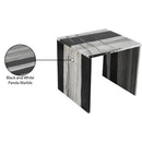  Meridian Vernazza Panda Marble End / Side Table IMAGE 9