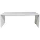  Meridian Vernazza White Marble Coffee Table IMAGE 3