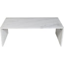  Meridian Vernazza White Marble Coffee Table IMAGE 5