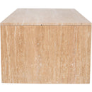 Meridian Vernazza Natural Travertine Coffee Table IMAGE 3