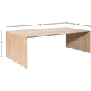  Meridian Vernazza Natural Travertine Coffee Table IMAGE 7