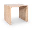  Meridian Vernazza Natural Travertine End / Side Table IMAGE 1