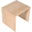  Meridian Vernazza Natural Travertine End / Side Table IMAGE 4