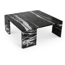  Meridian Livorno Black Marble Coffee Table IMAGE 1