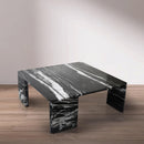  Meridian Livorno Black Marble Coffee Table IMAGE 2