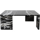  Meridian Livorno Black Marble Coffee Table IMAGE 3