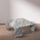  Meridian Livorno Brown Marble Coffee Table IMAGE 2