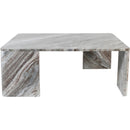  Meridian Livorno Brown Marble Coffee Table IMAGE 3