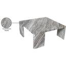  Meridian Livorno Brown Marble Coffee Table IMAGE 8