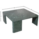  Meridian Livorno Green Marble Coffee Table IMAGE 7