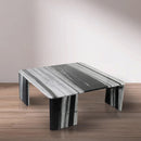  Meridian Livorno Panda Marble Coffee Table IMAGE 2