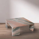  Meridian Livorno Pink Marble Coffee Table IMAGE 2