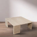  Meridian Livorno Natural Travertine Coffee Table IMAGE 2