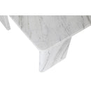  Meridian Livorno White Marble Coffee Table IMAGE 6