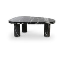  Meridian Messina Black Marble Coffee Table IMAGE 1
