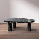  Meridian Messina Black Marble Coffee Table IMAGE 2