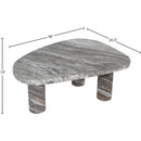  Meridian Messina Brown Marble Coffee Table IMAGE 7
