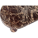  Meridian Messina Burgundy Marble Coffee Table IMAGE 6