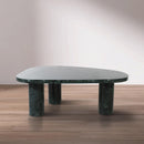  Meridian Messina Green Marble Coffee Table IMAGE 2