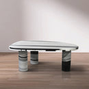  Meridian Messina Panda Marble Coffee Table IMAGE 2
