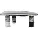  Meridian Messina Panda Marble Coffee Table IMAGE 4
