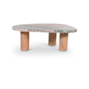  Meridian Messina Pink Marble Coffee Table IMAGE 1