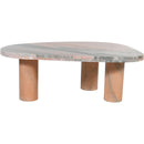  Meridian Messina Pink Marble Coffee Table IMAGE 4