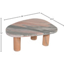  Meridian Messina Pink Marble Coffee Table IMAGE 7