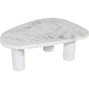  Meridian Messina White Marble Coffee Table IMAGE 5