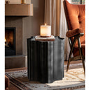  Meridian Eloise Black Iron End Table IMAGE 2