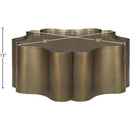  Meridian Eloise Brass Iron Coffee Table IMAGE 6