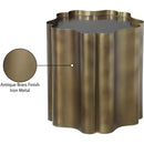 Meridian Eloise Brass Iron End Table IMAGE 7
