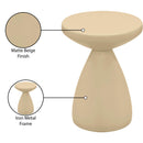  Meridian Anika Beige Iron End Table IMAGE 8