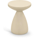  Meridian Anika Cream Iron End Table IMAGE 1